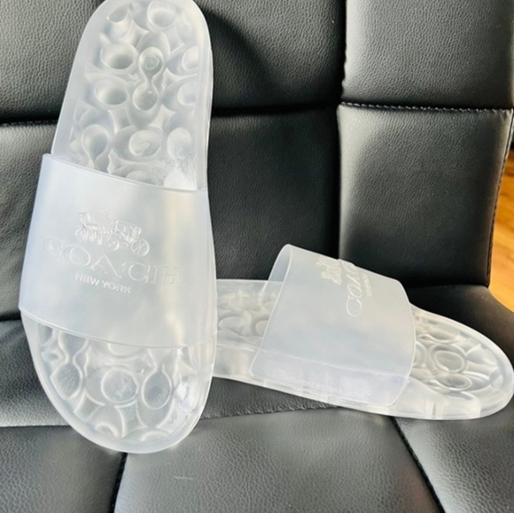Jelly Coach Frosted Ulyssa Clear Slides - Picture 5 of 5